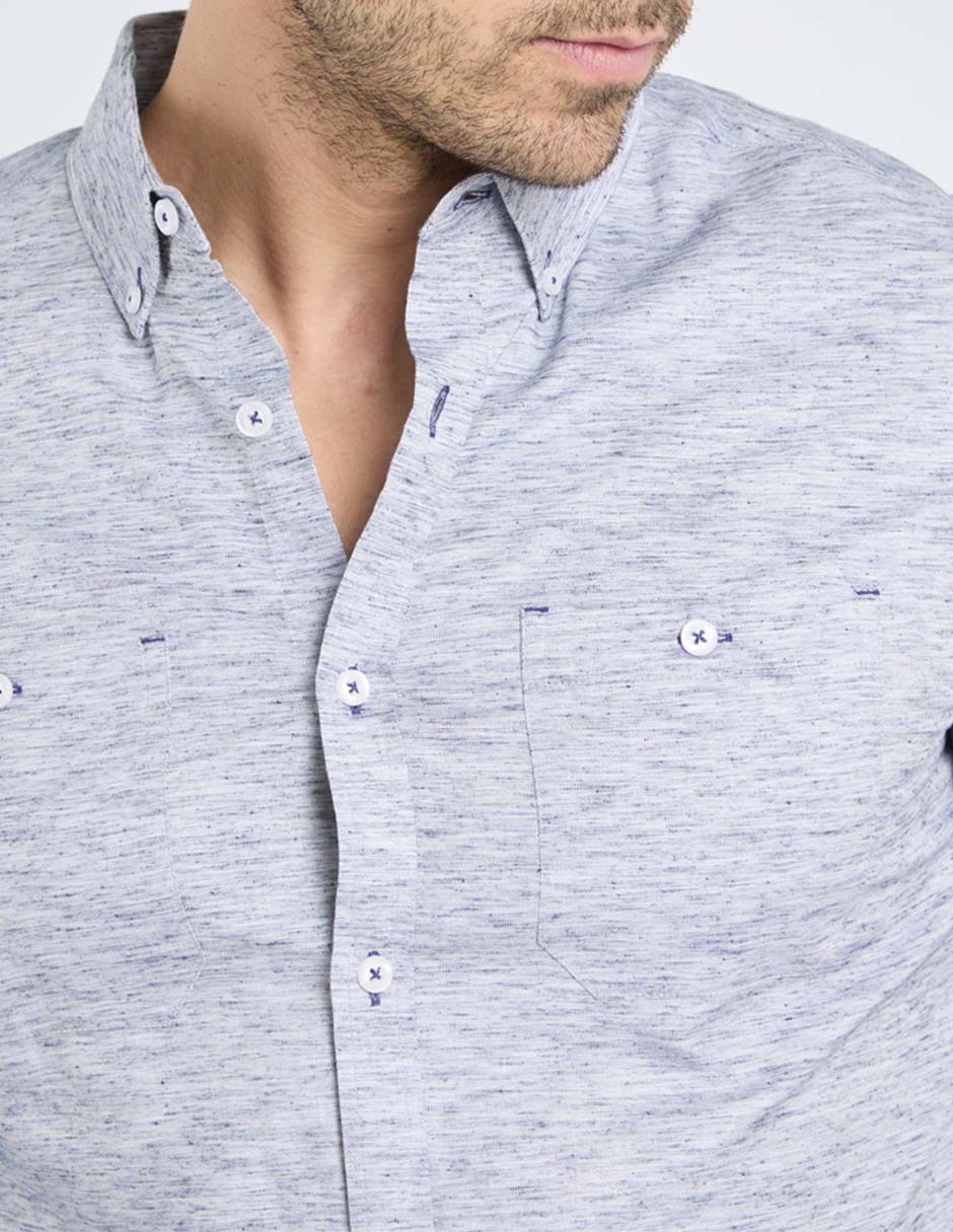 Camisa casual de algodón manga larga para hombre 4