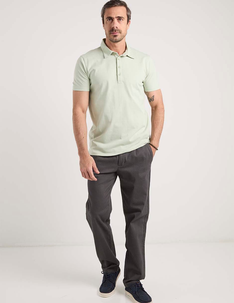Pantalón straight de algodón para hombre 2