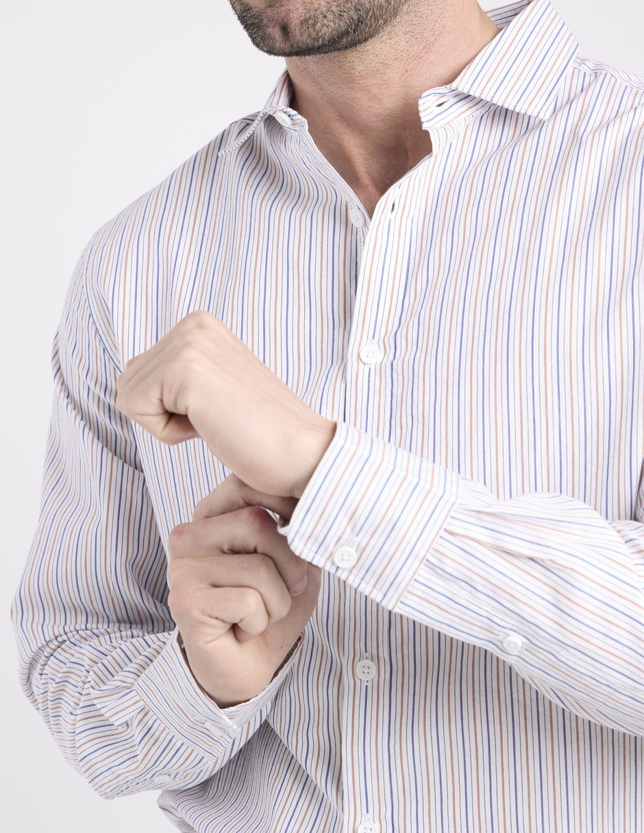 Camisa casual de algodón manga larga para hombre 4