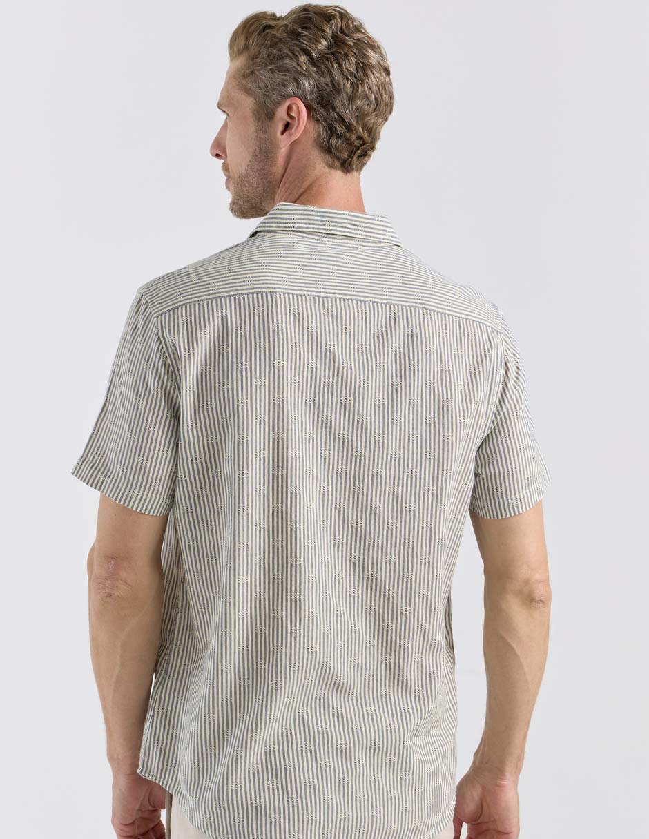 Camisa casual de algodón manga corta para hombre 2