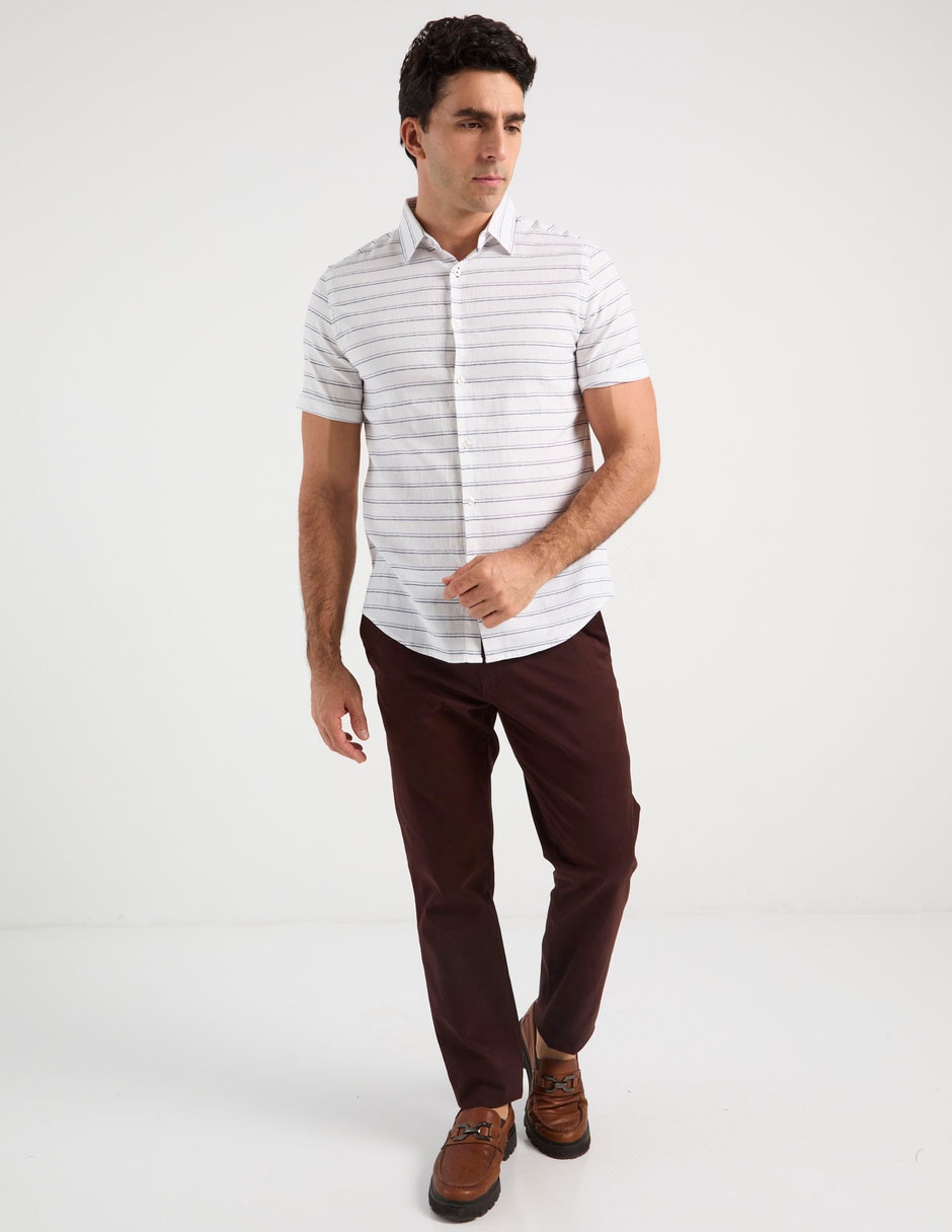 Camisa casual de algodón manga corta para hombre 3