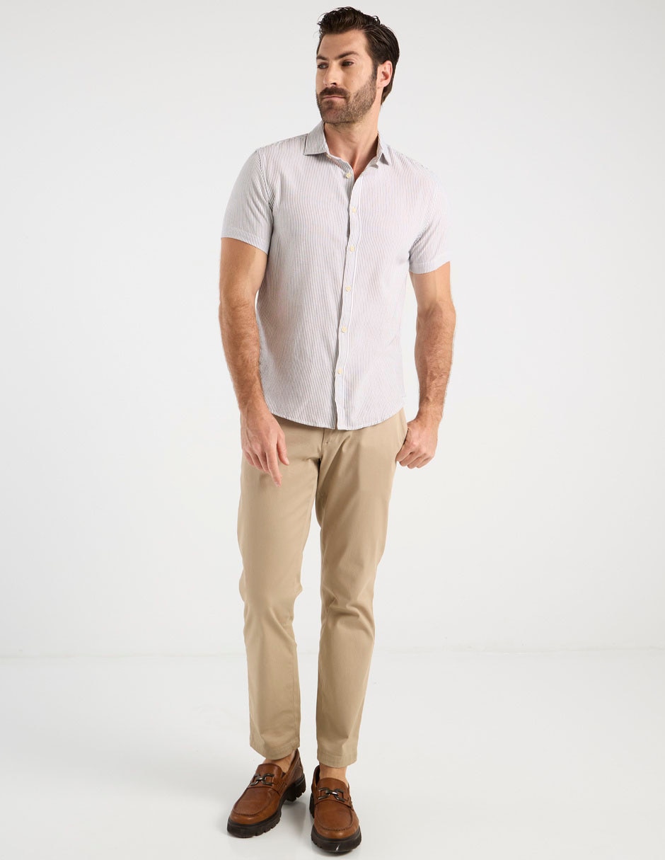 Camisa casual de algodón manga corta para hombre 3