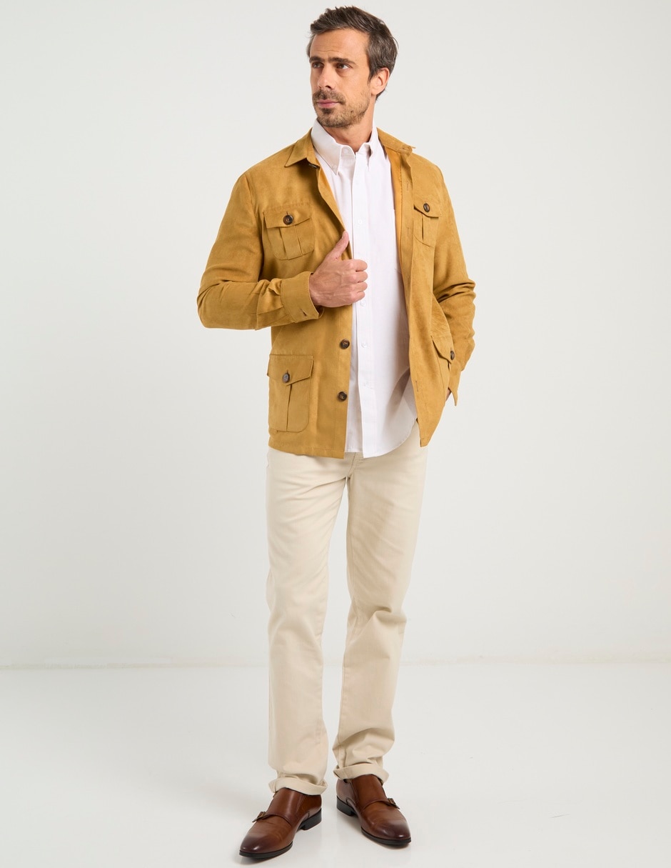 Pantalón straight de algodón para hombre