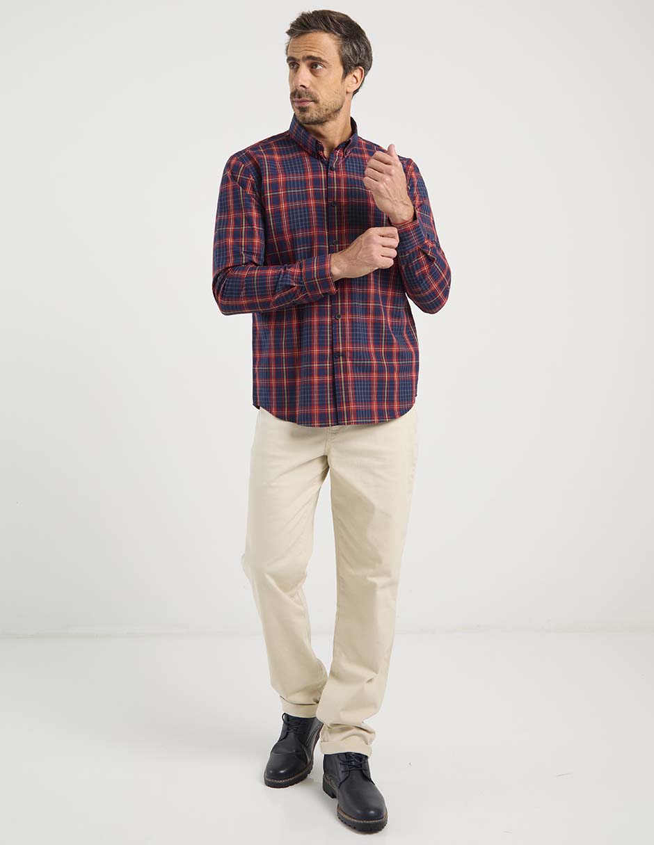 Pantalón straight de algodón para hombre 3