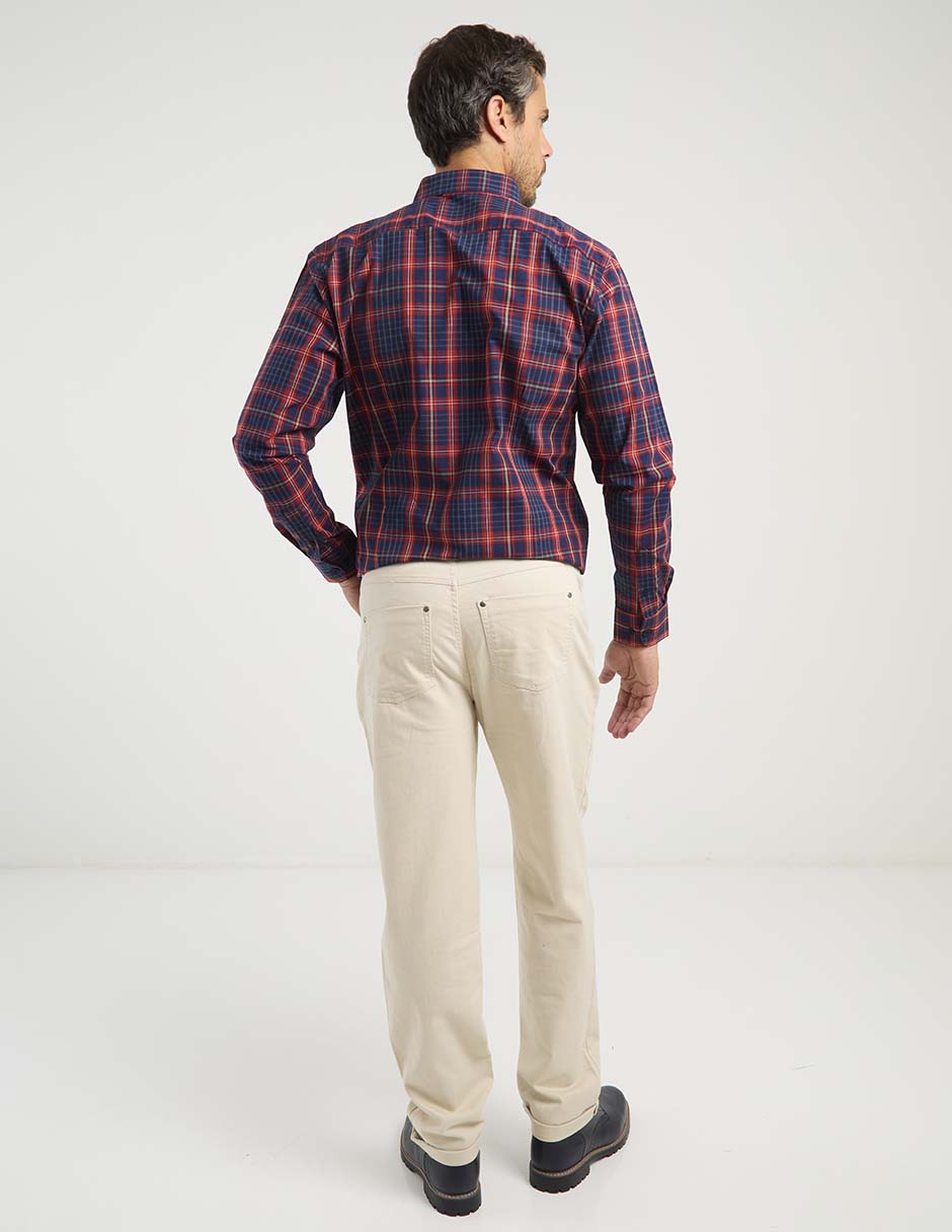 Pantalón straight de algodón para hombre 6