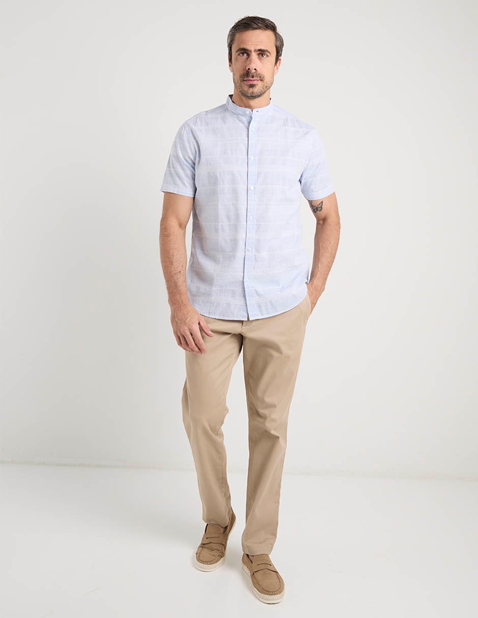 Camisa casual de algodón manga corta para hombre 3