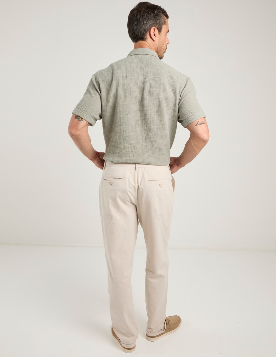 Pantalón regular de algodón para hombre 6