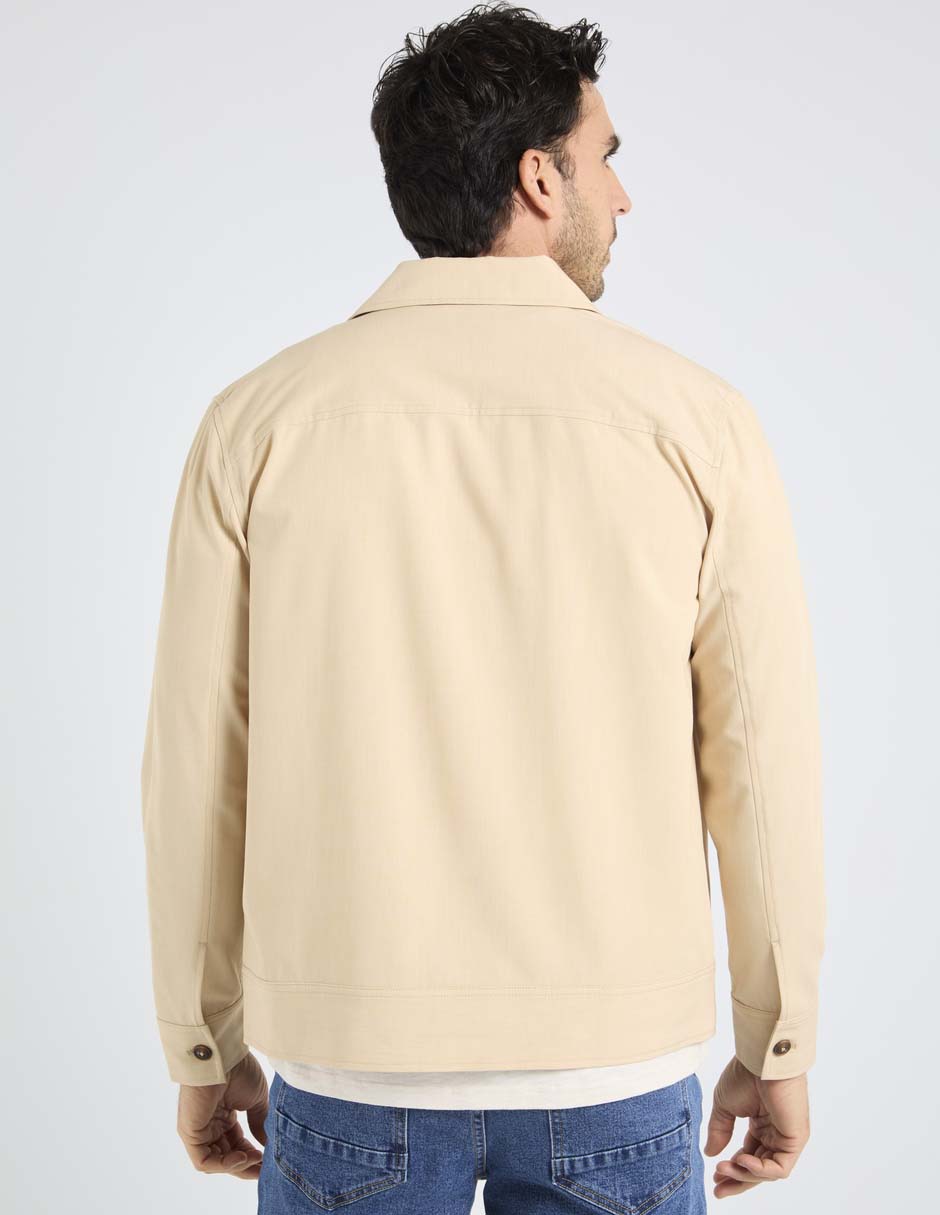 Sobrecamisa casual manga larga para hombre 2