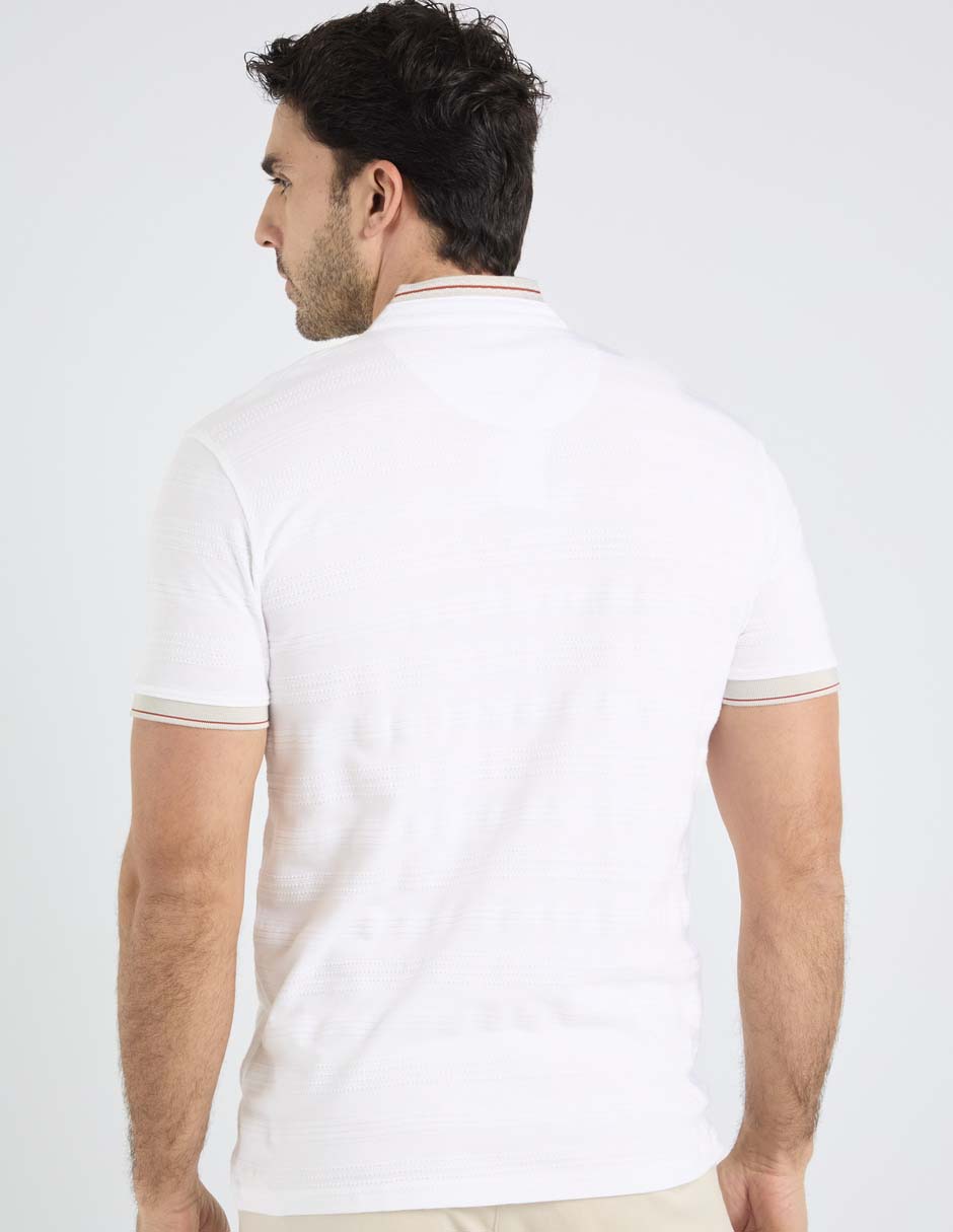 Playera cuello mao para hombre 2