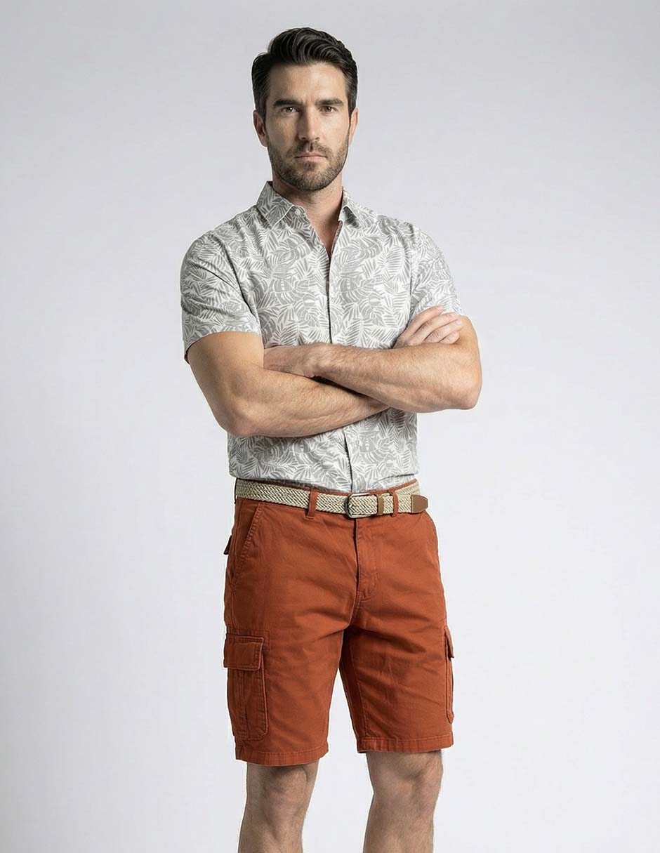 Bermuda de algodón para hombre