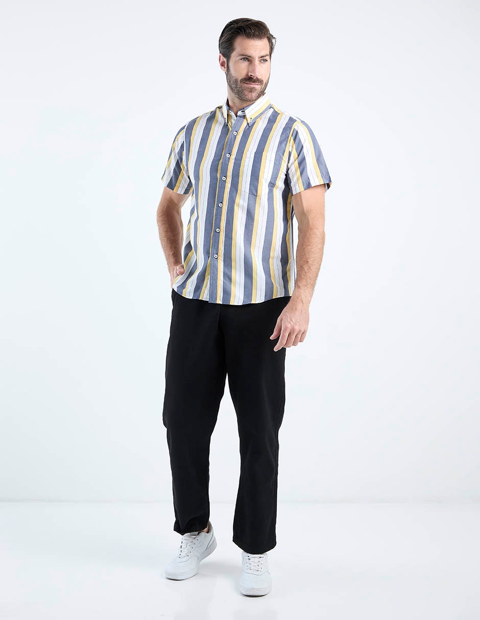 Pantalón casual slim de algodón para hombre 3
