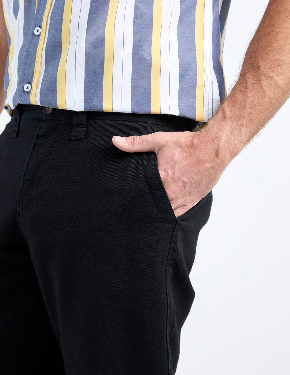 Pantalón casual slim de algodón para hombre 4