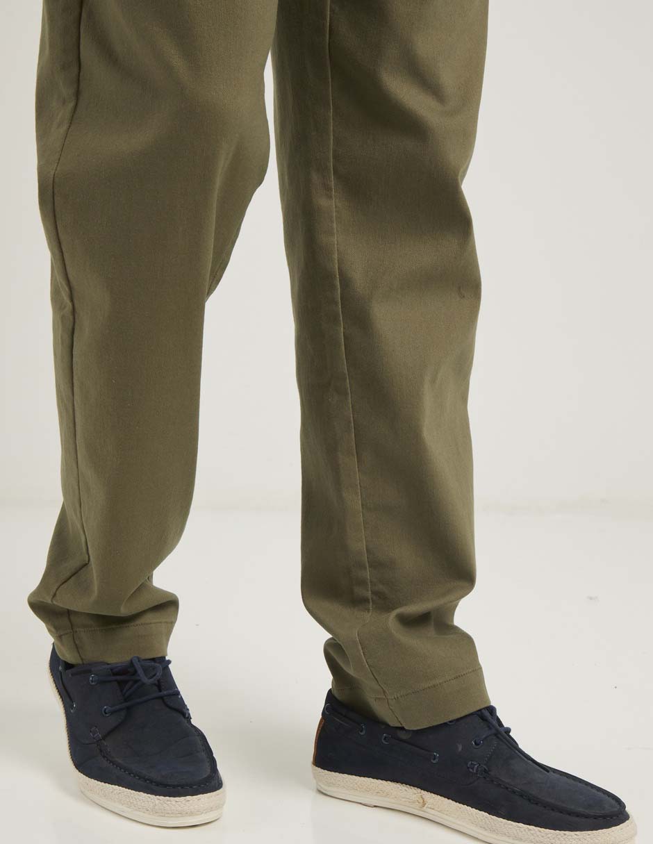 Pantalón chino straight de algodón para hombre 5