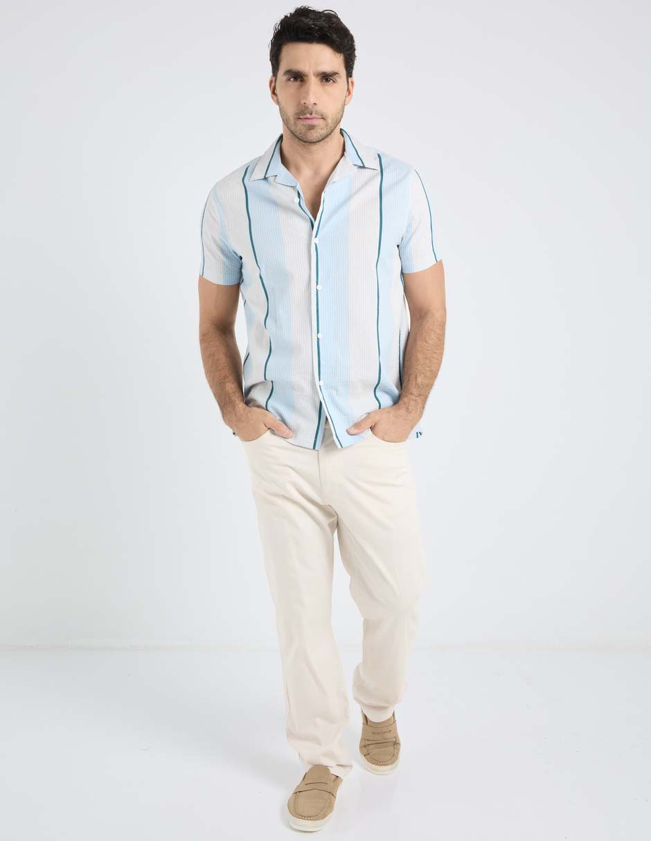 Camisa casual manga corta para hombre 3