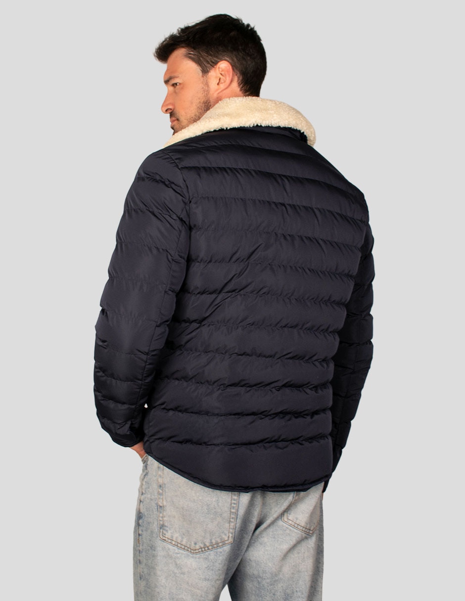 Chamarra casual capitonada para hombre 5
