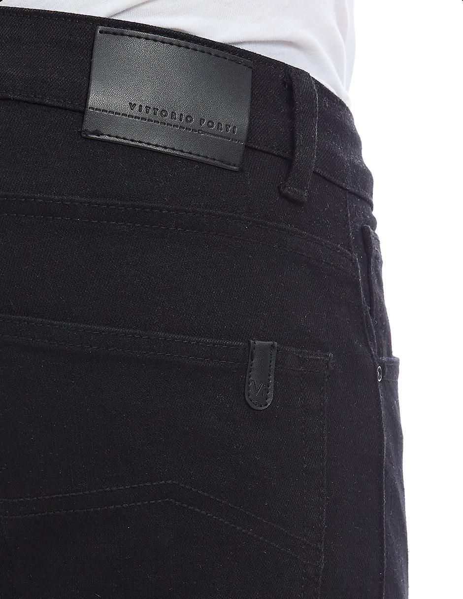 Jeans straight lavado obscuro para hombre 4