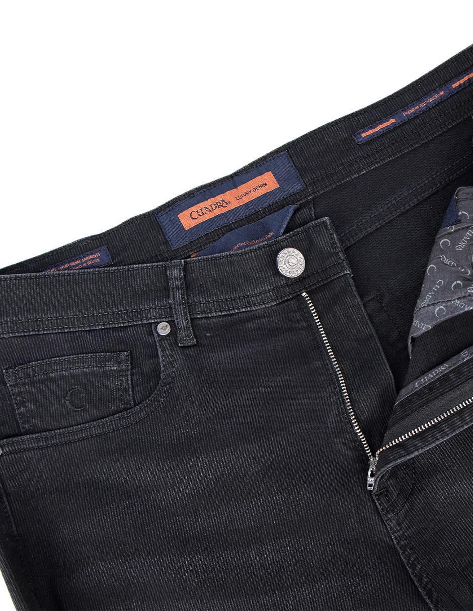 Jeans straight lavado obscuro para hombre 7
