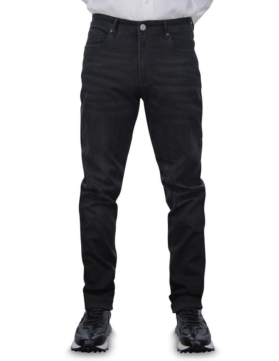 Jeans straight lavado obscuro para hombre