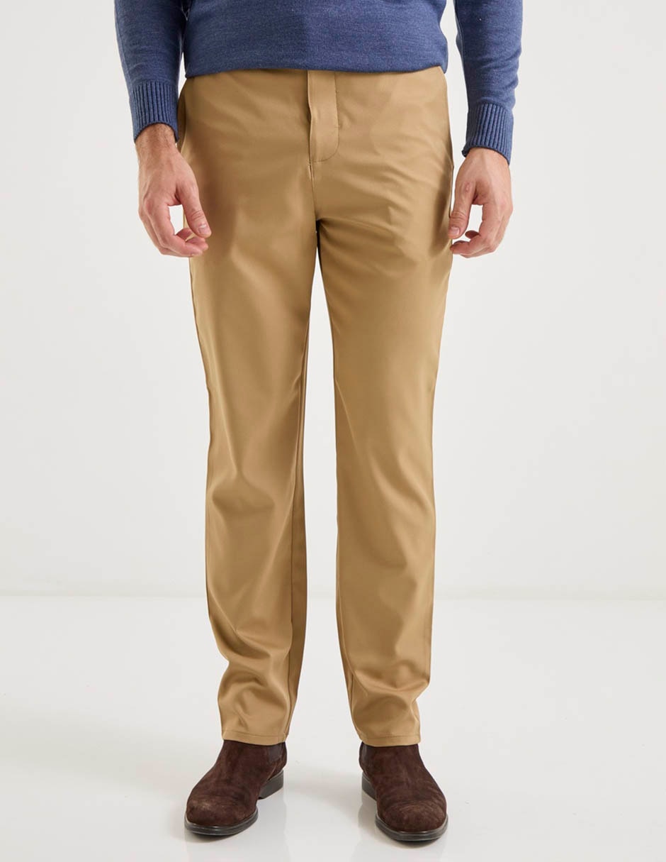 Pantalón chino straight de algodón para hombre