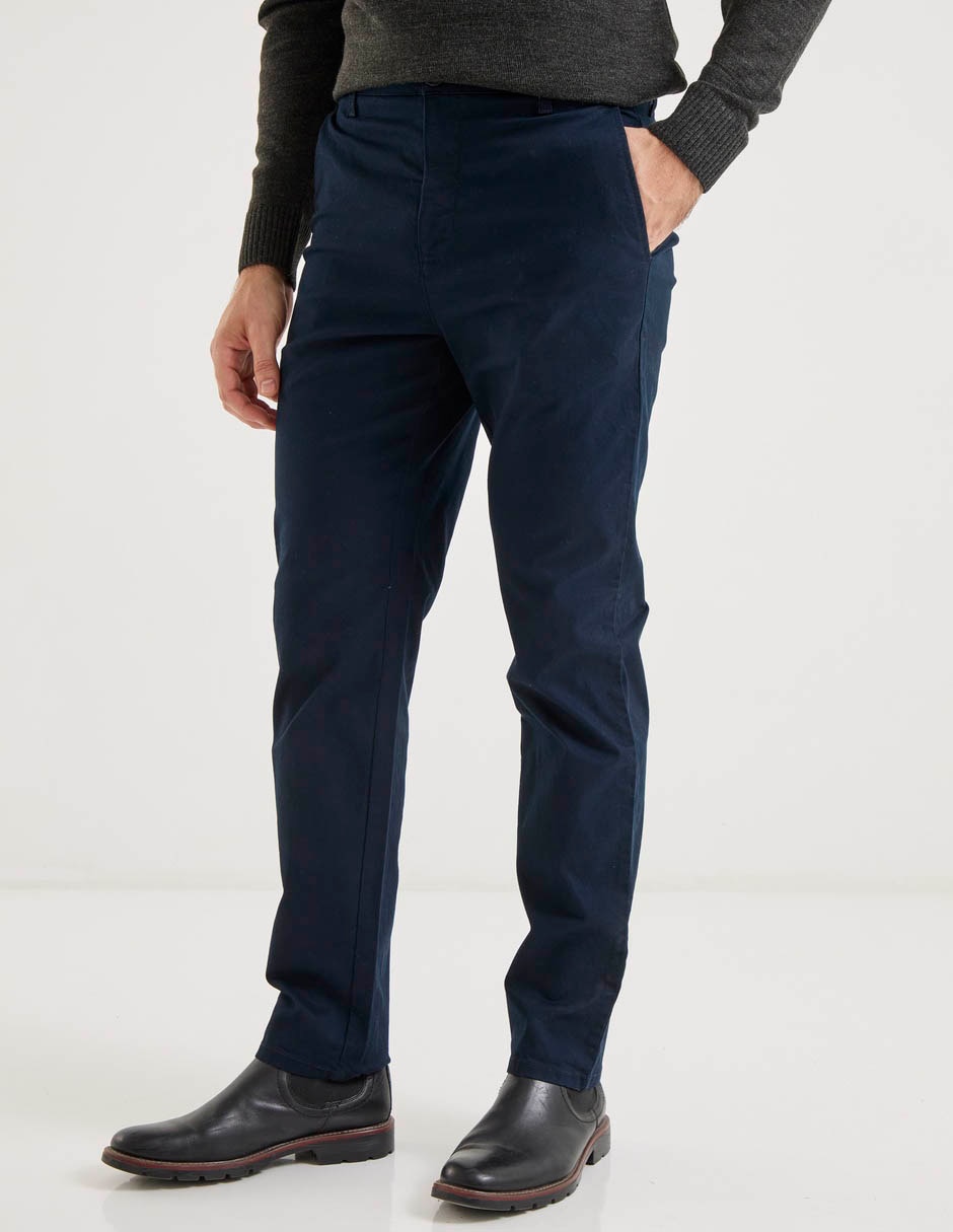 Pantalón chino slim de algodón para hombre