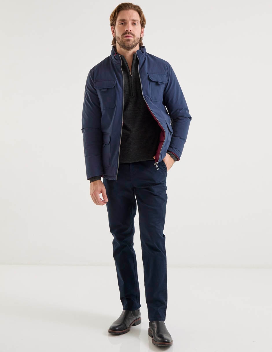 Pantalón chino slim de algodón para hombre 3