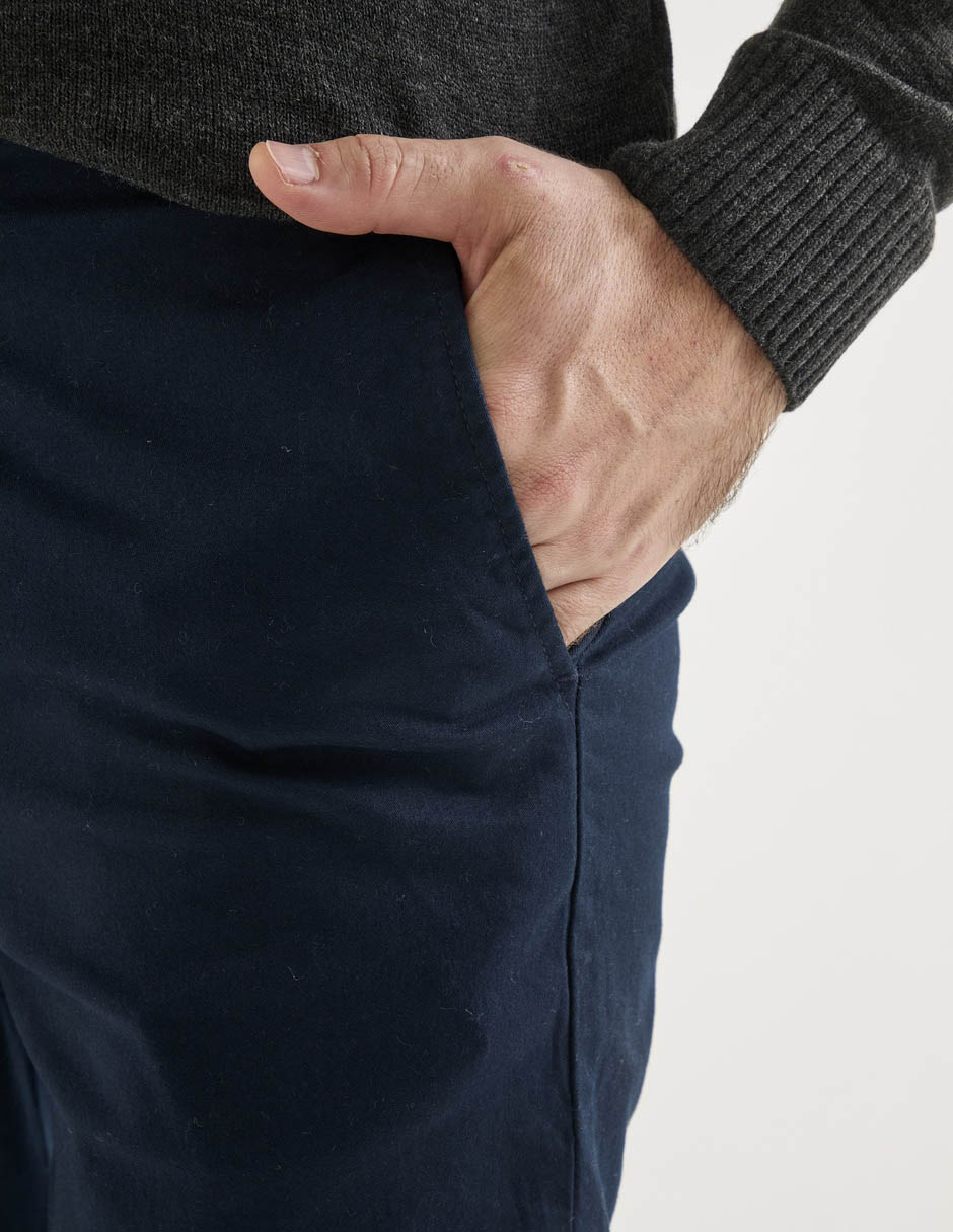 Pantalón chino slim de algodón para hombre 4