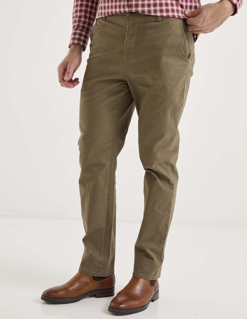 Pantalón chino slim de algodón para hombre Pantalón chino slim de algodón para hombre