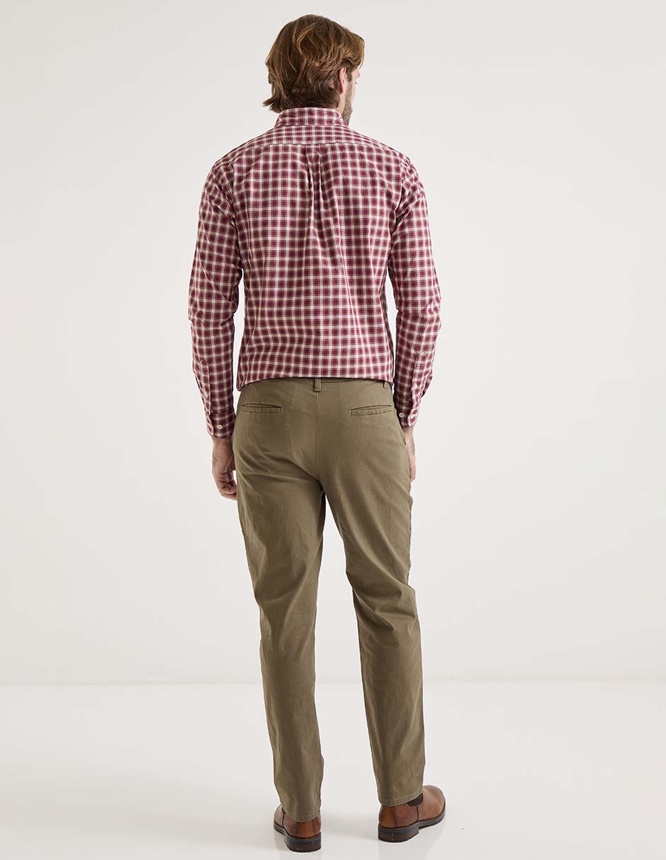 Pantalón chino slim Jbe de algodón para hombre