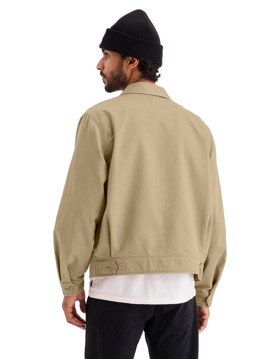 Chamarra casual de algodón con bolsillos para hombre 3