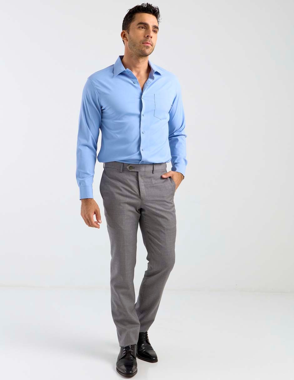 Camisa casual manga larga para hombre 3