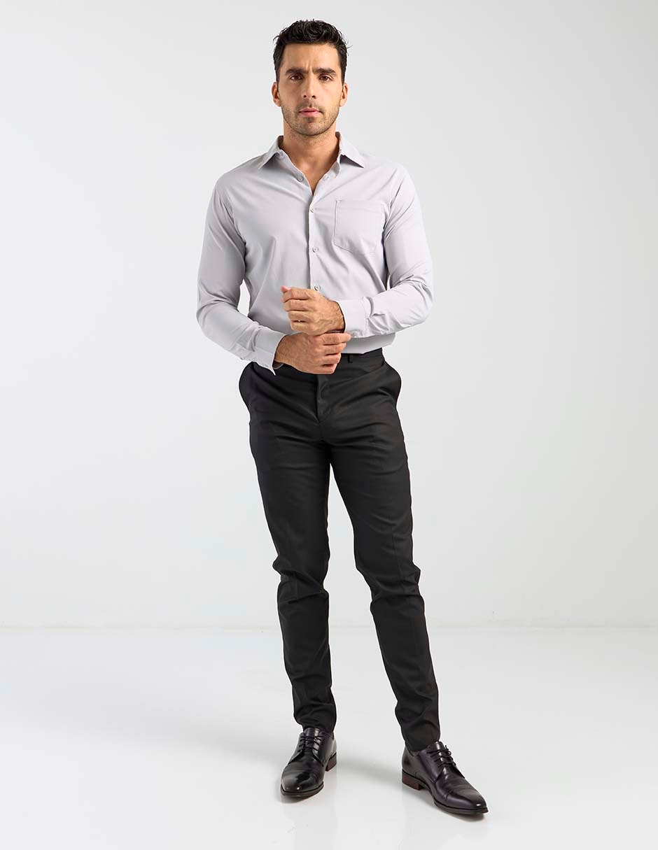Camisa casual manga larga para hombre 3