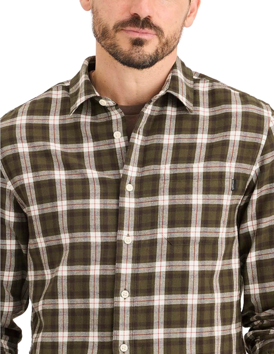 Camisa casual de algodón manga larga para hombre 2