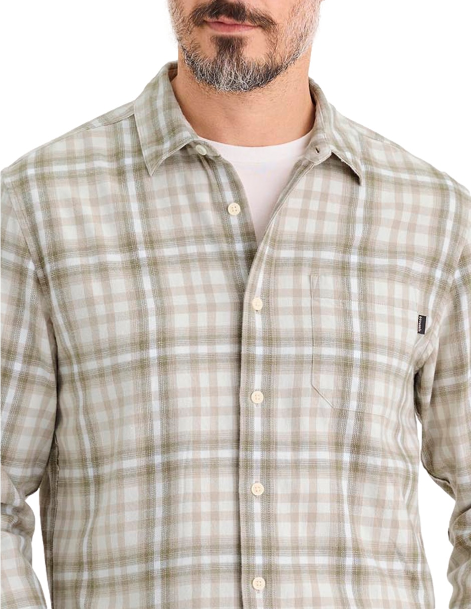 Camisa casual de algodón manga larga para hombre 2