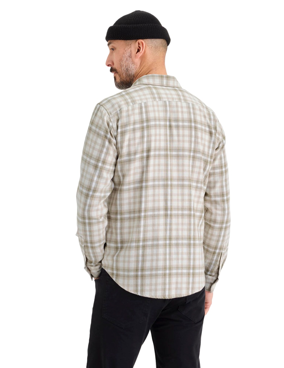 Camisa casual de algodón manga larga para hombre 3