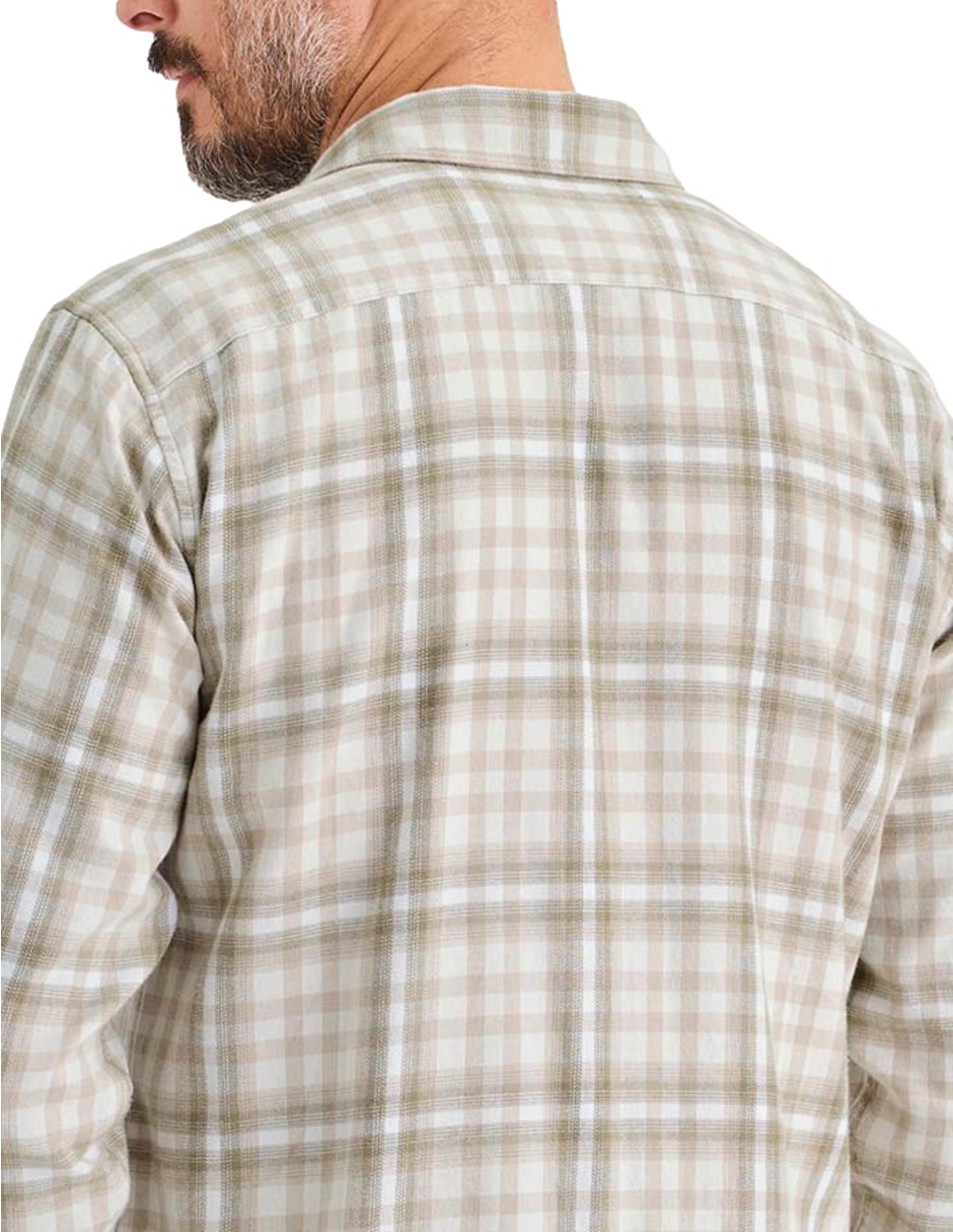 Camisa casual de algodón manga larga para hombre 4