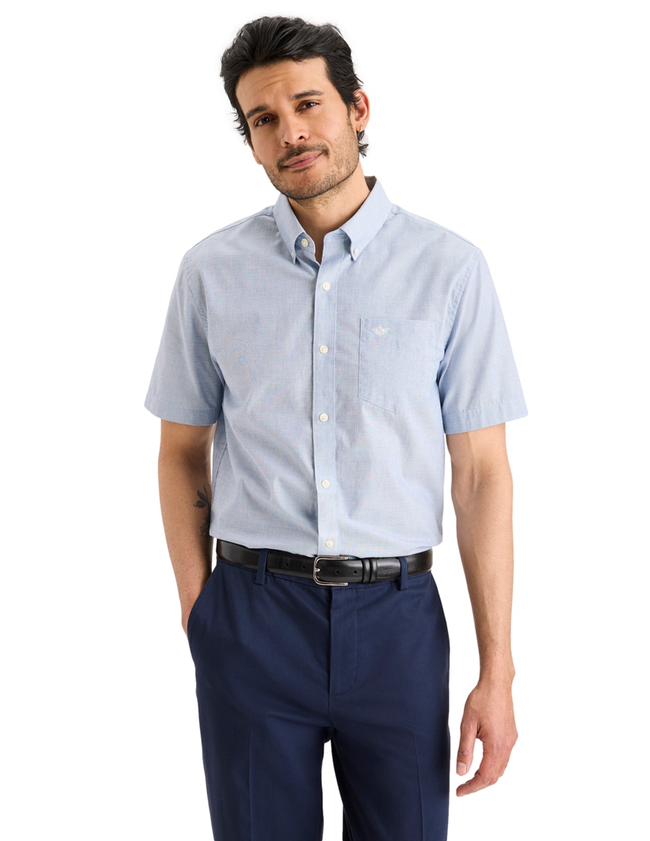Camisa casual de algodón manga corta para hombre Camisa casual de algodón manga corta para hombre