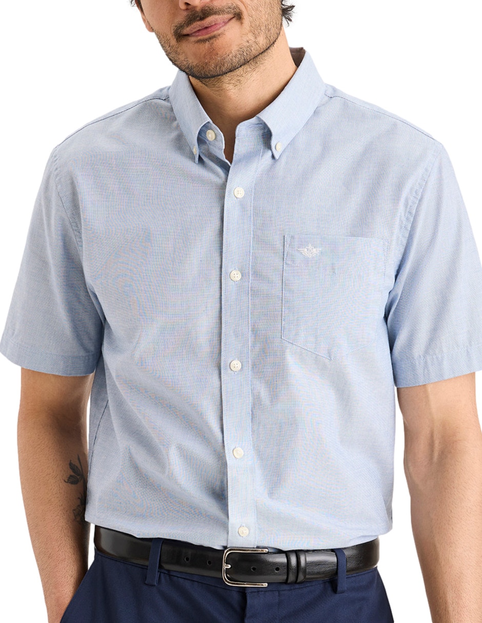 Camisa casual de algodón manga corta para hombre 2