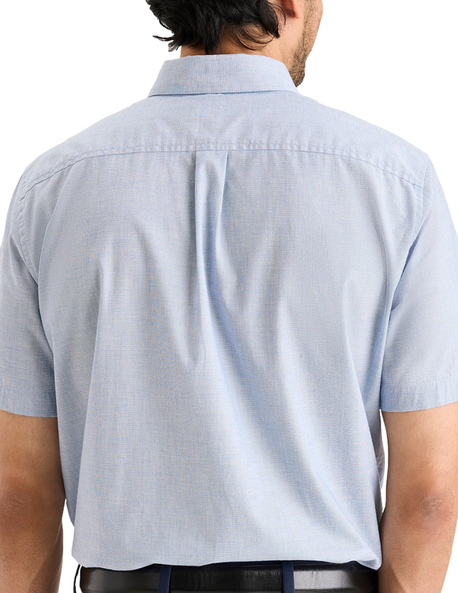 Camisa casual de algodón manga corta para hombre 4