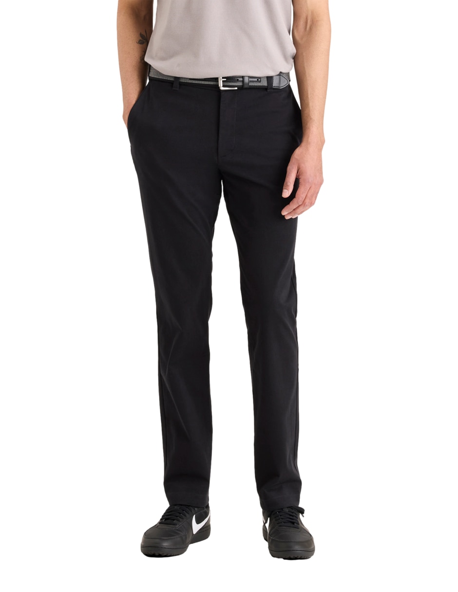 Pantalón casual chino slim de algodón para hombre 2