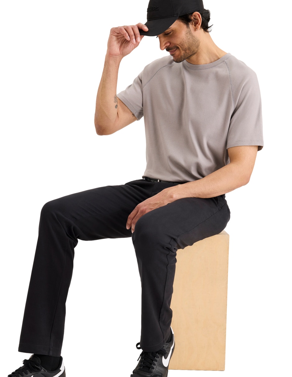 Pantalón casual chino slim de algodón para hombre 4