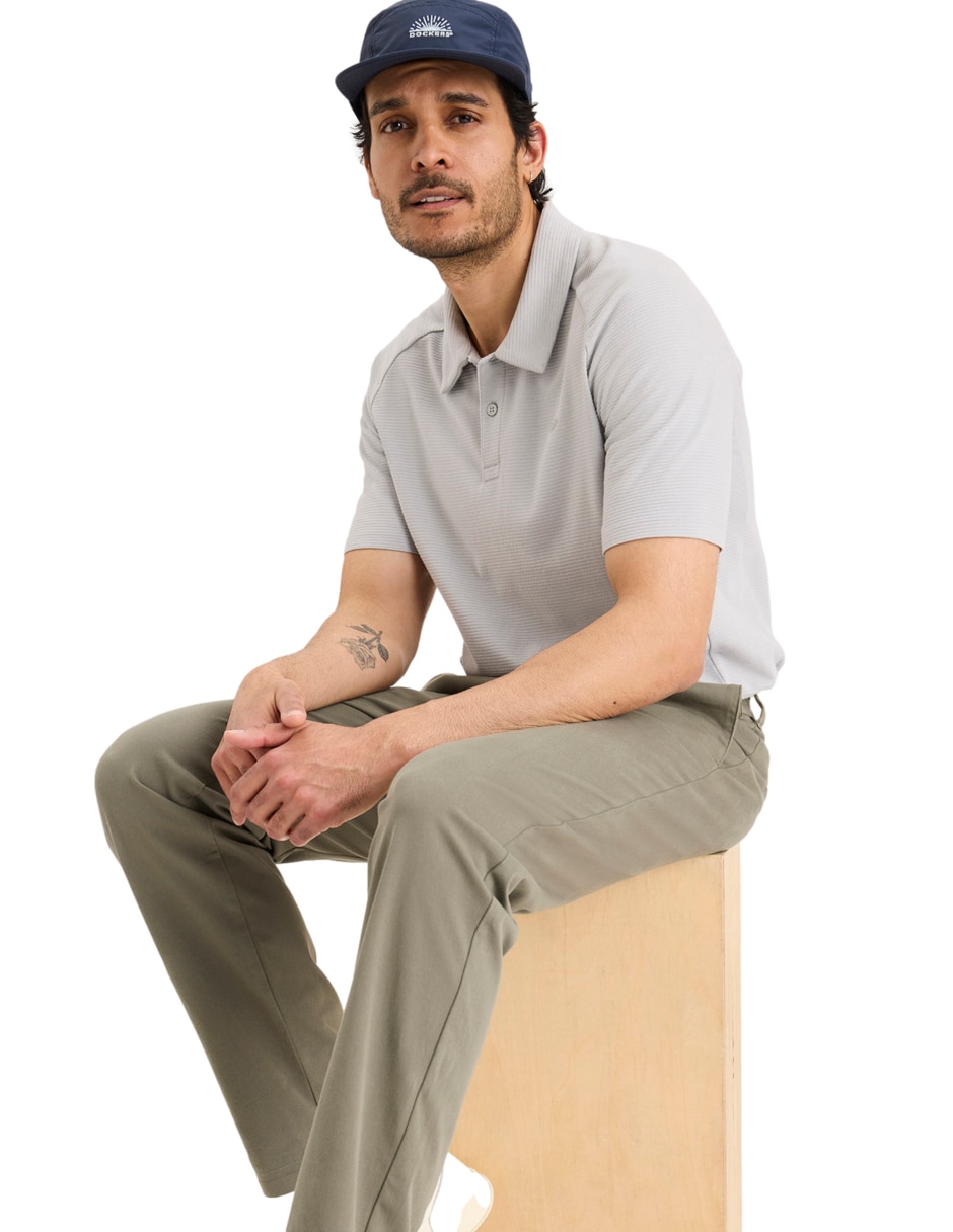 Pantalón chino slim de algodón para hombre 4