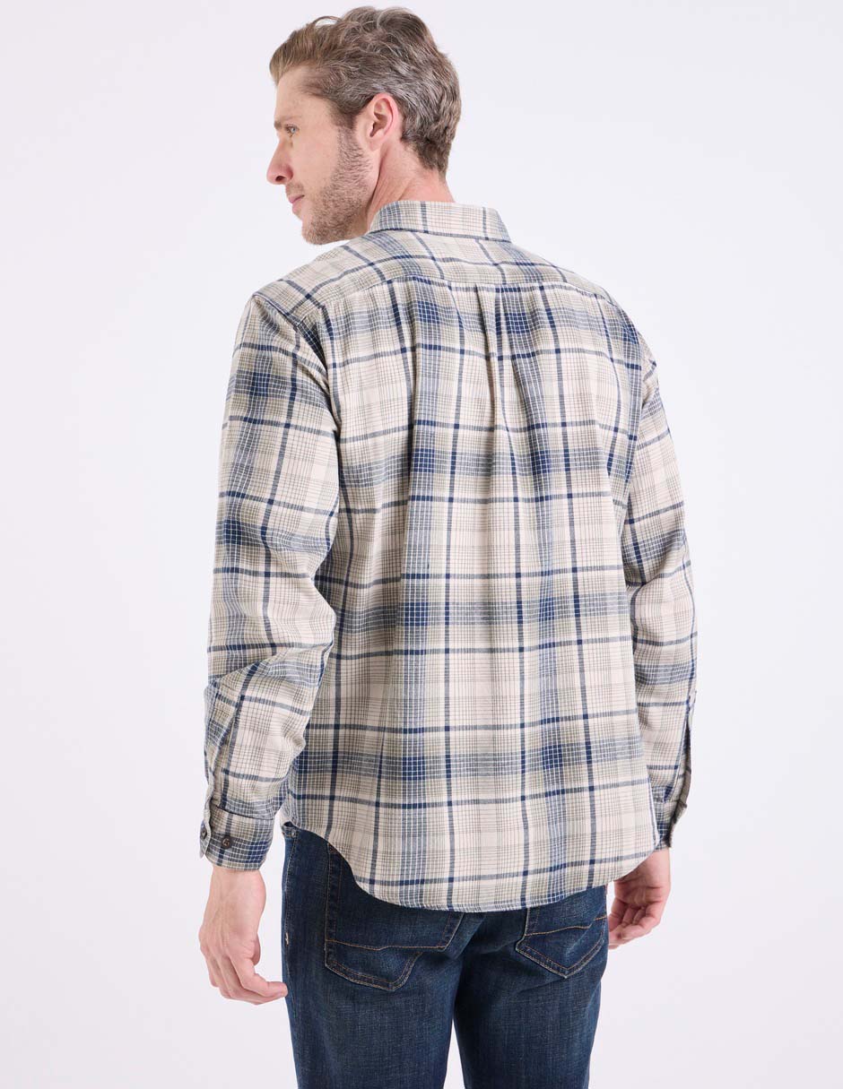 Camisa casual de algodón manga larga para hombre 2