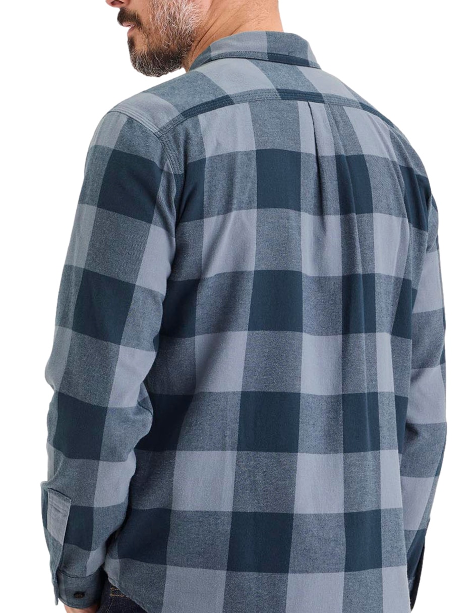 Camisa casual de algodón manga larga para hombre 4