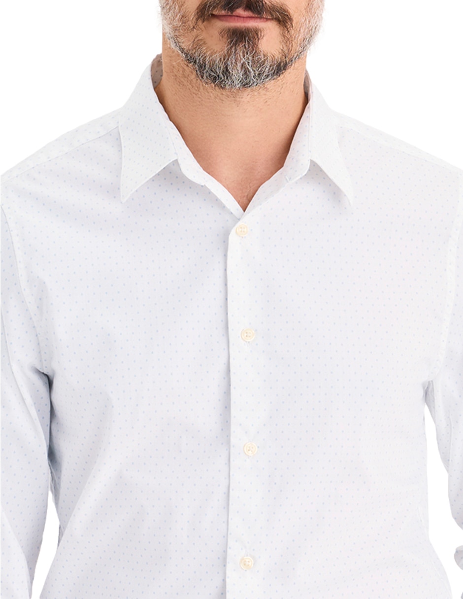 Camisa de vestir de algodón manga larga para hombre 2