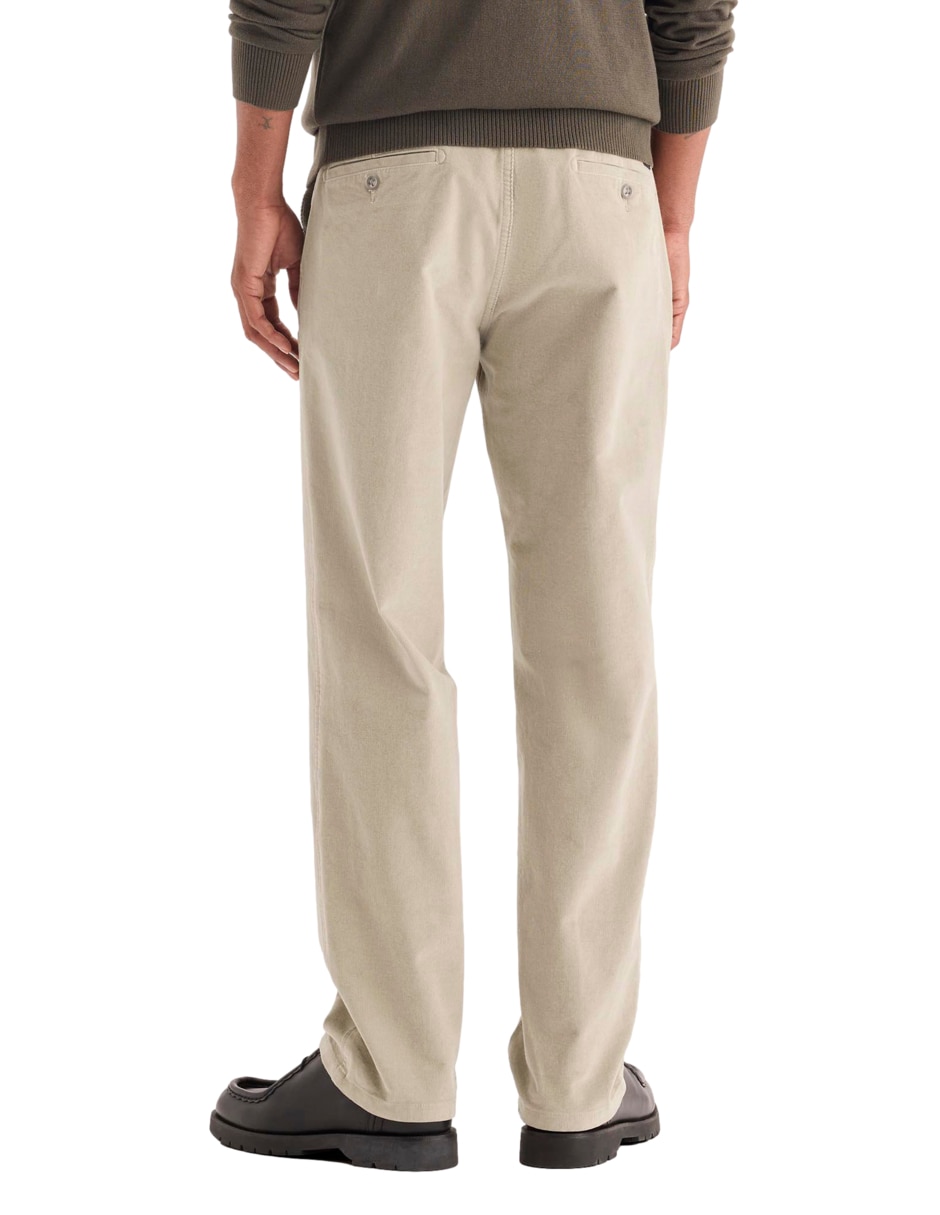 Pantalón chino recto de algodón para hombre 3