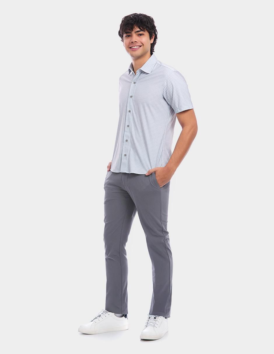 Camisa casual manga corta para hombre 4