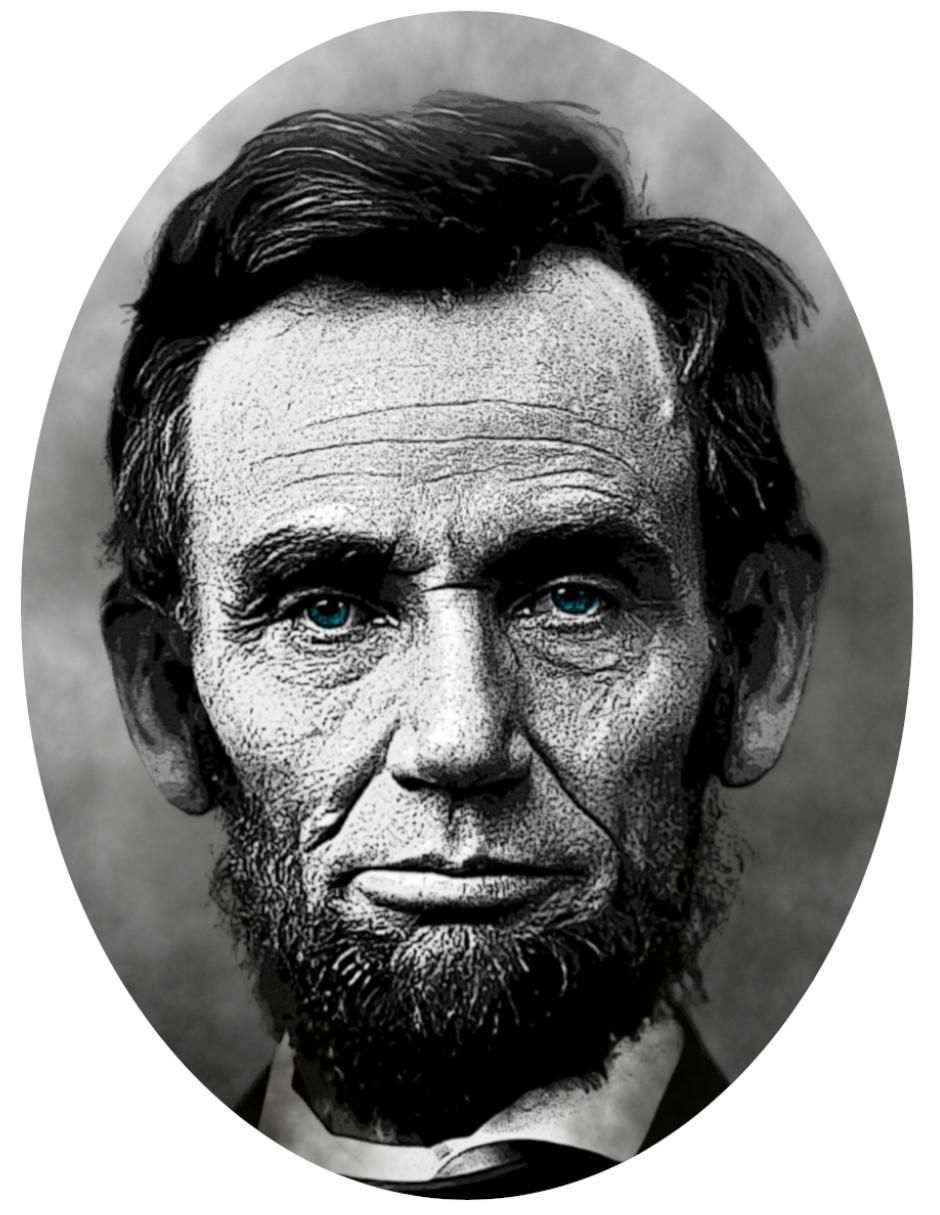 Playera abraham lincoln cuello redondo para hombre 2