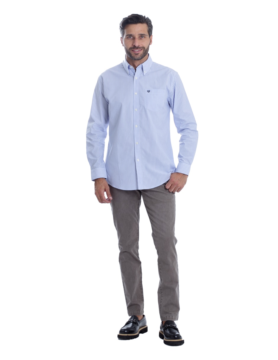 Camisa casual manga larga para hombre 2