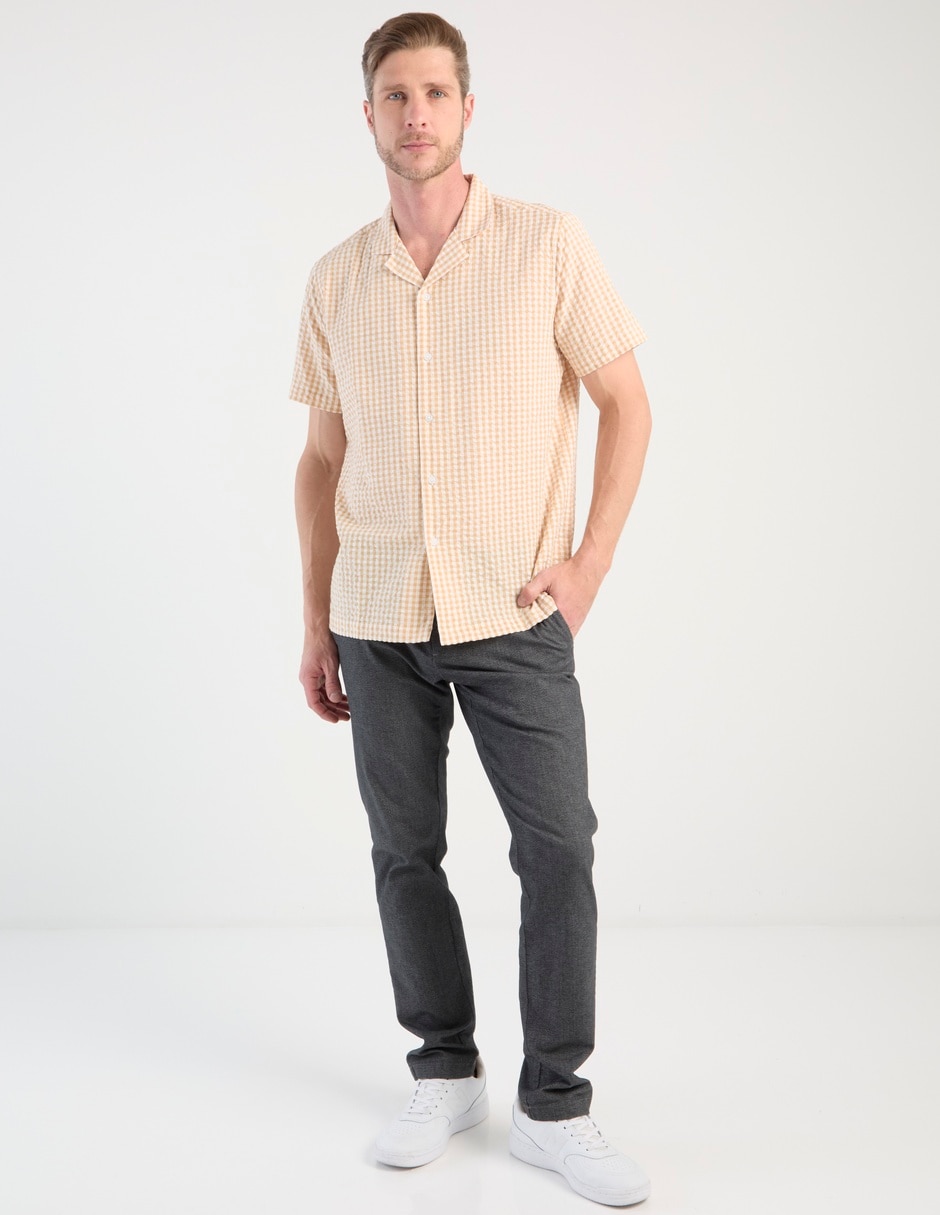 Camisa casual de algodón manga corta para hombre 3