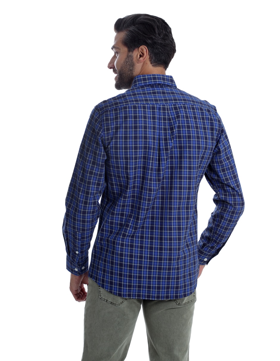 Camisa casual manga larga para hombre 3